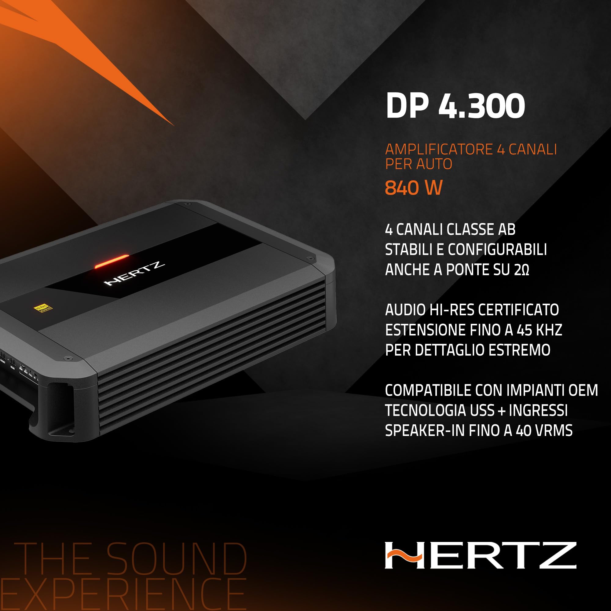 hertz-dieci-power-dp-4-300-amplificatore-4-canali-4x105w-a-2-ohm image 4