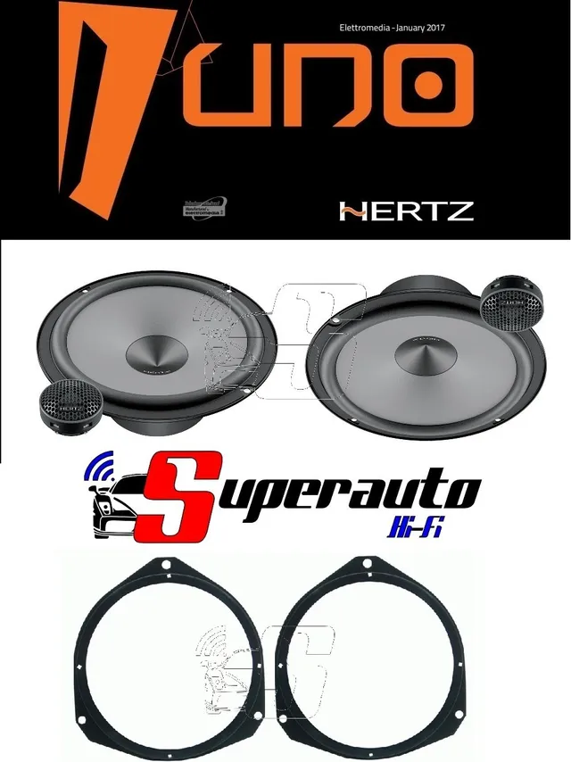 hertz-k-165-uno-kit-2-vie-165mm-supporti-fiat-punto-punto-evo image 1