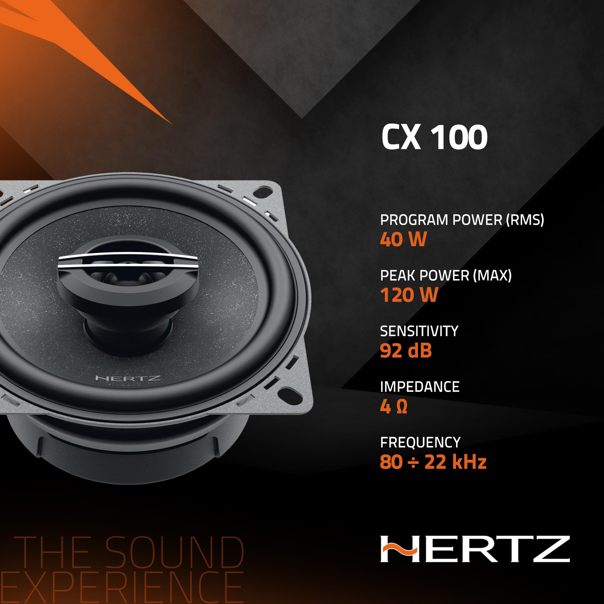 hertz-cx-100-coppia-altoparlanti-coassiali-2-vie-100-mm-120w image 5