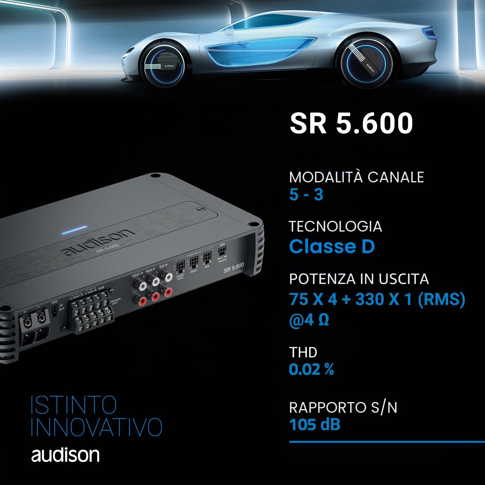 audison-sr-5-600-amplificatore-5-canali-1010w-rms image 4