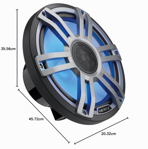 hertz-hmx-8-s-ld-g-coppia-coassiali-marine-200-mm-200w-con-led image 8