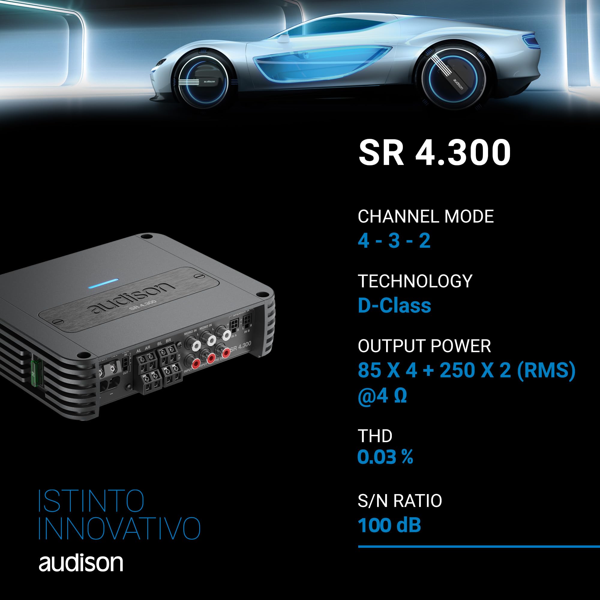 audison-sr-4-300-amplificatore-4-canali-4x130w-a-2-ohm image 4