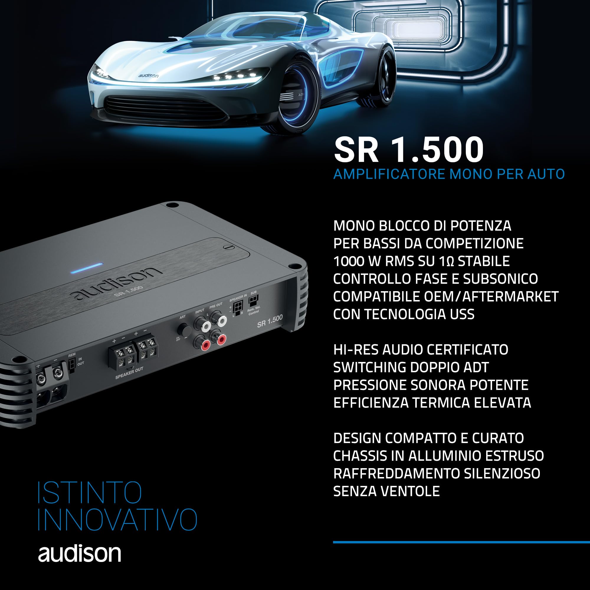 audison-sr-1-500-amplificatore-mono-1000w-rms-a-1-ohm-classe-d image 3