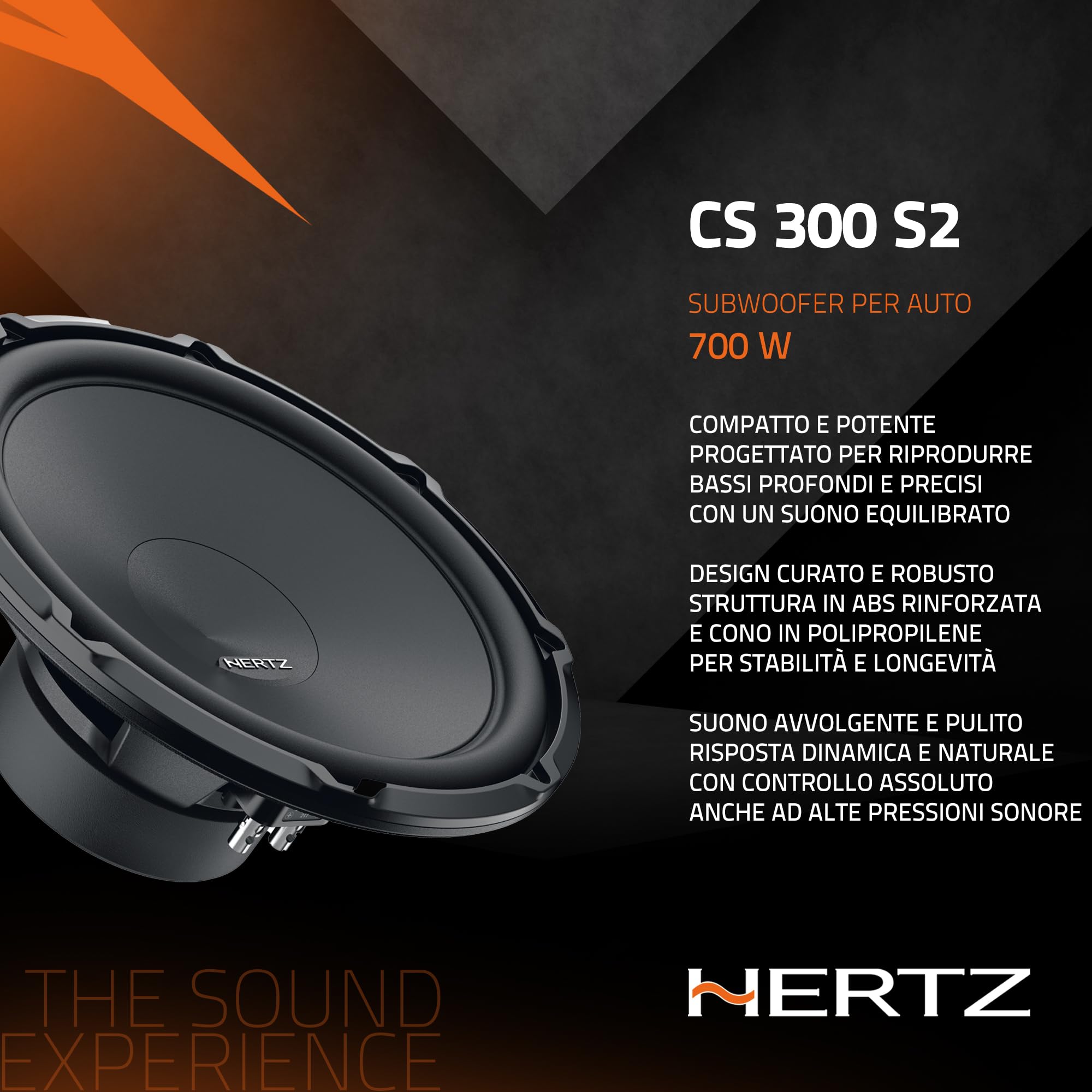 hertz-cs-300-s2-subwoofer-300-mm-700w-bobina-singola-2-ohm image 4