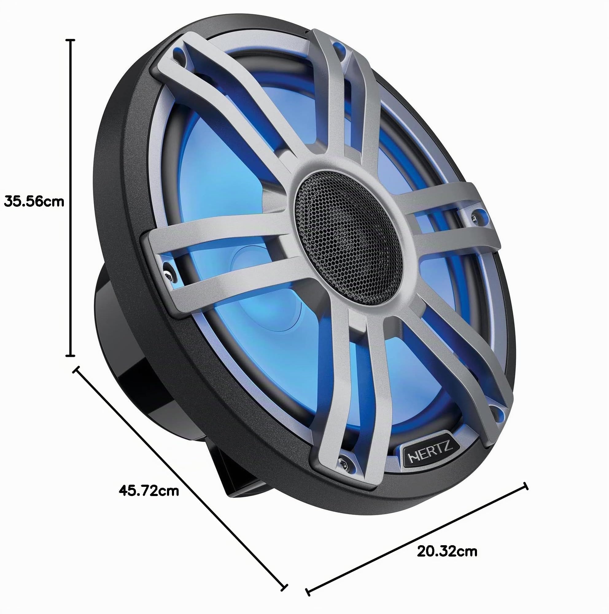 hertz-hmx-8-s-ld-g-coppia-coassiali-marine-200-mm-200w-con-led image 4