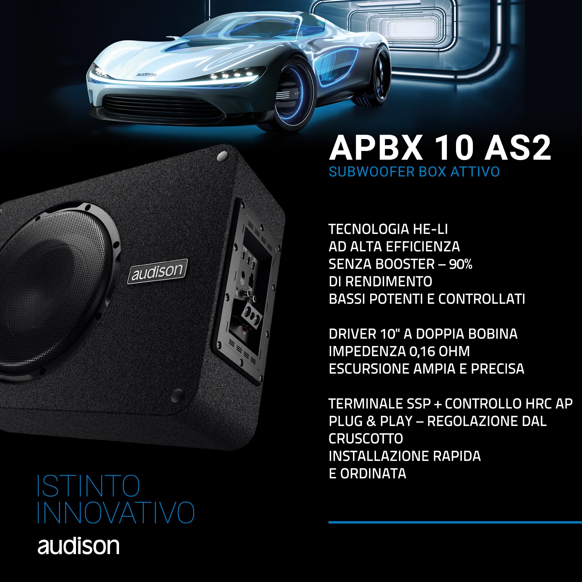 audison-apbx-10-as2-subwoofer-amplificato-250-mm-800-w image 3