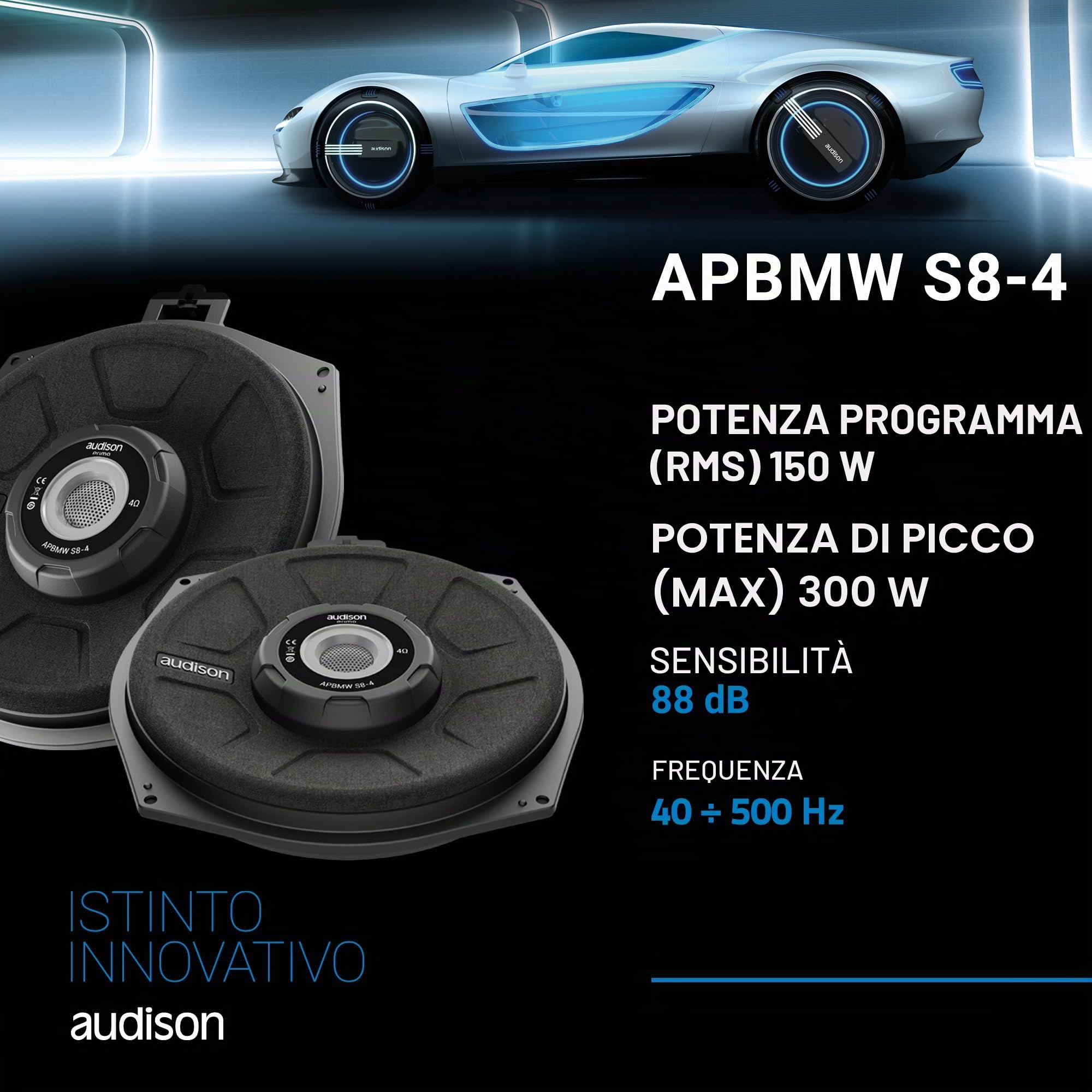 audison-apbmw-s8-4-2-subwoofer-200-mm-300w-per-bmw-e-mini image 4