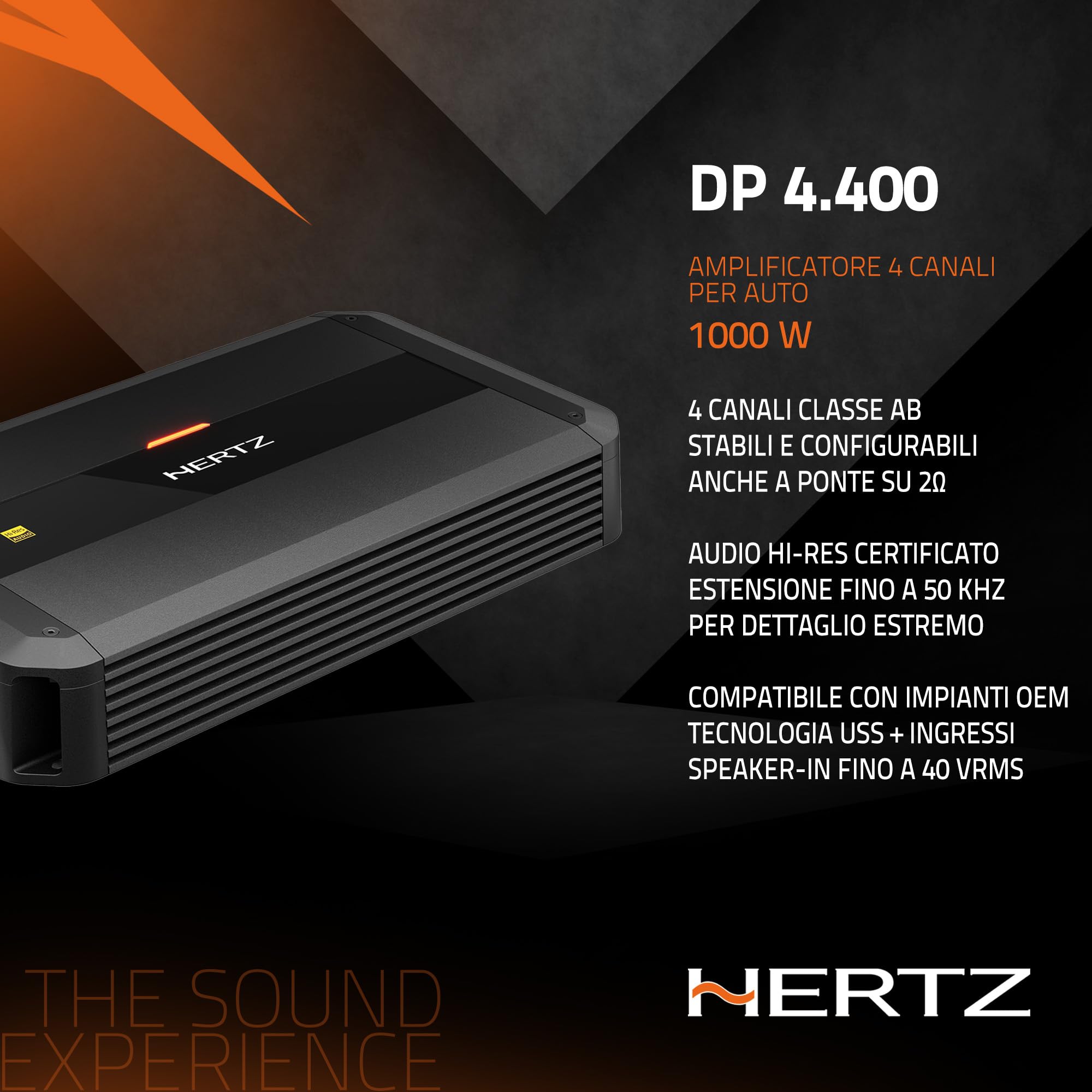 hertz-dieci-power-dp-4-400-amplificatore-4-canali-4x105w-2-ohm image 4