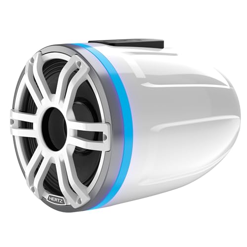 hertz-htx-8h-s-fl-sw-altoparlante-marine-tower-da-8-bianco-rgb-400-watt-singolo image 2