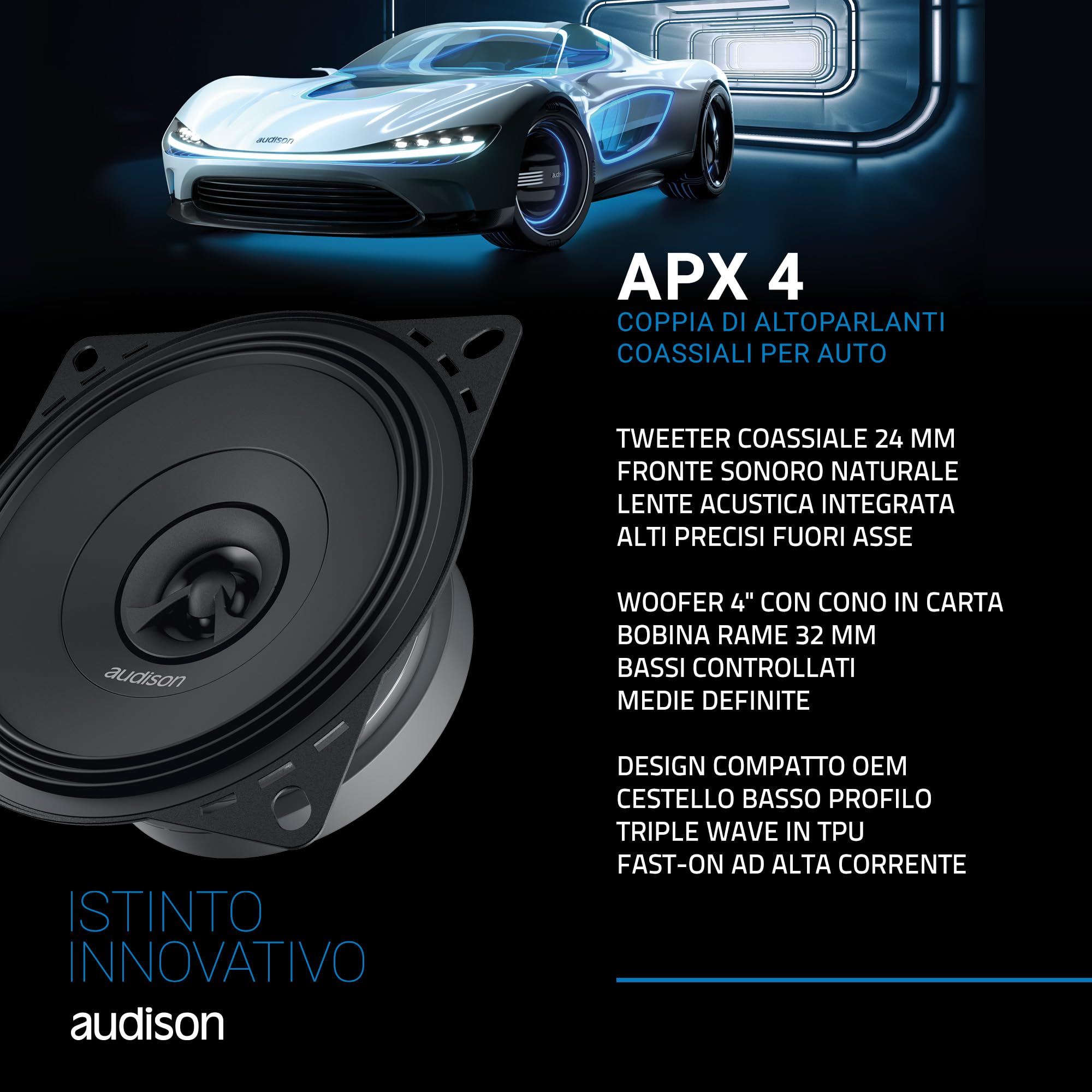 audison-apx-4-coppia-altoparlanti-coassiali-2-vie-100-mm-120w image 3